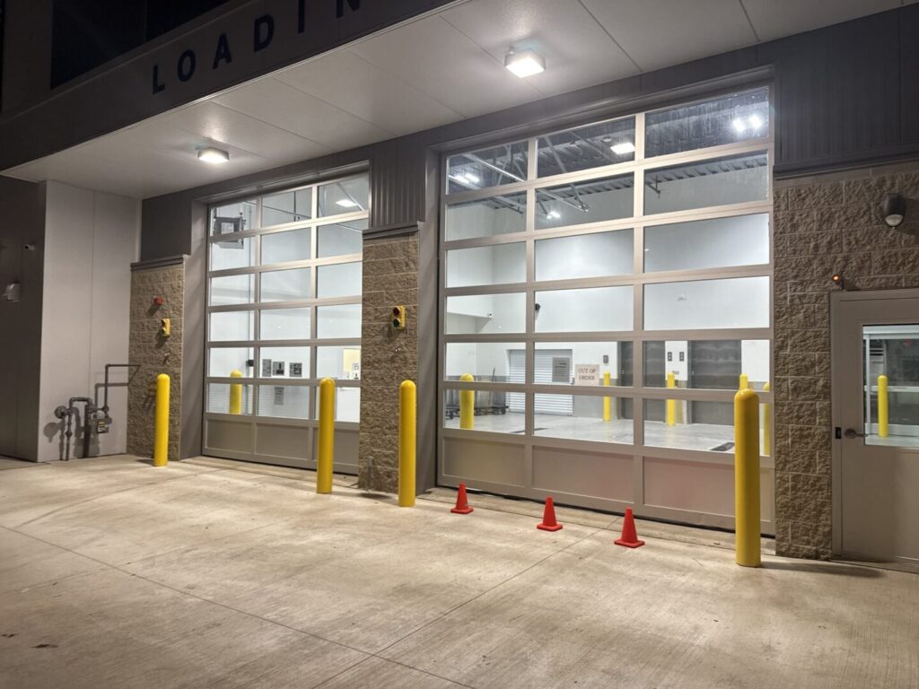 New full-view glass commercial overhead doors near you in Plover, WI and New Berlin, WI